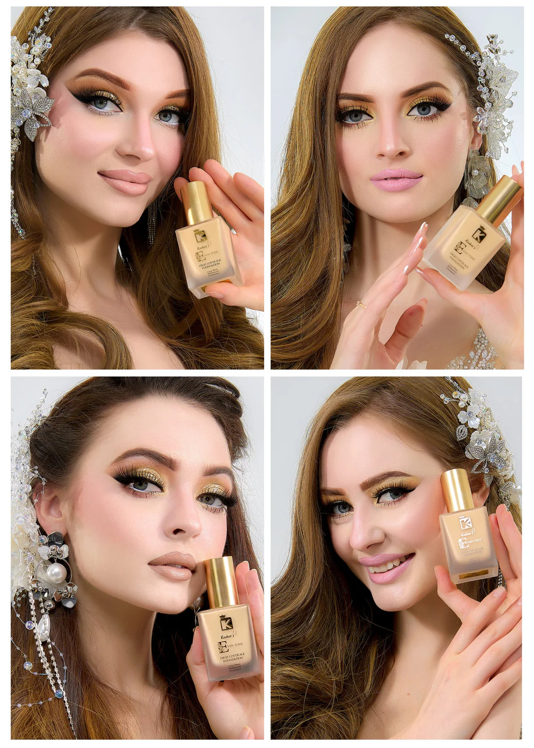 Kashees Eventone High Coverage Liquid Foundation – Flawless Finish (30ml)