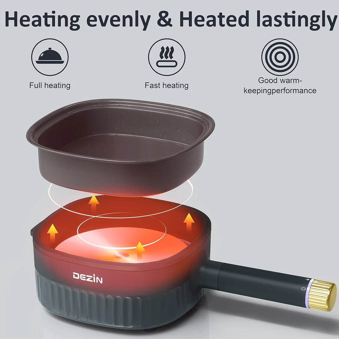 Audecook Multi-Function Electric Hot Pot | Portable Noodle Cooker & Mini Electric Pan