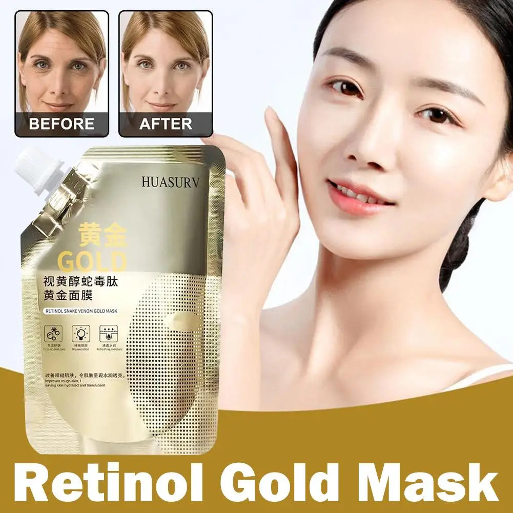 Gold Moisturizing & Brightening Face Mask – Anti-Aging, Oil Control (100g)